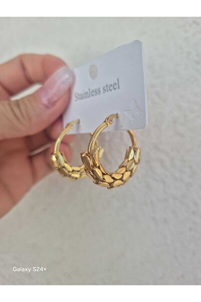 Pinkimaj Style Halka Earrings Are Steel Gold Earrings