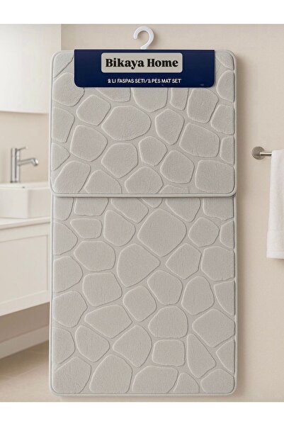 Bikaya Home Bază anti-alunecare lavabilă - Set de scaune de toaletă cu model ...