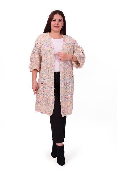 First Örme Kadın V Yaka Triko Hırka