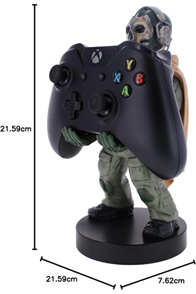 Marvel PVC Gaming Cable Holder - Mobile & Controller Stand Shaped Like Baby Groot / Ghost, Multicolor (Marv