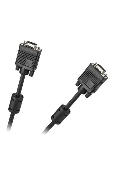 OEM SVGA male-male cable 1.5m double shielded with ferrite black Cabletech