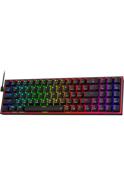 REDRAGON K628 Pollux Wired Mechanical RGB Gaming Keyboard (75%, 78 Hot‑Swappable Keys, Red)
