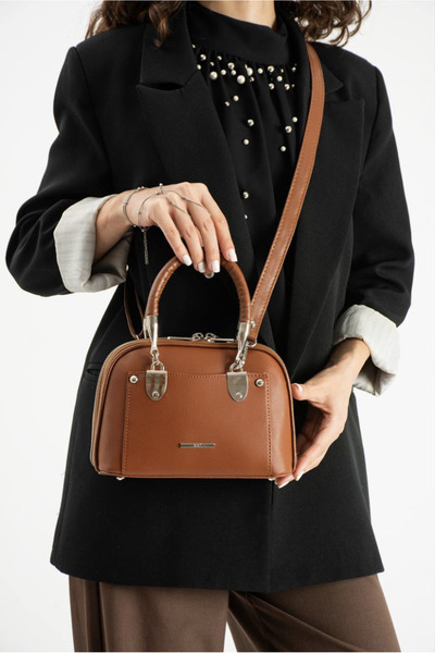 Senna Collection Hem Elden Tutmali Hemde Crossbody Bag and Multi-Pocket