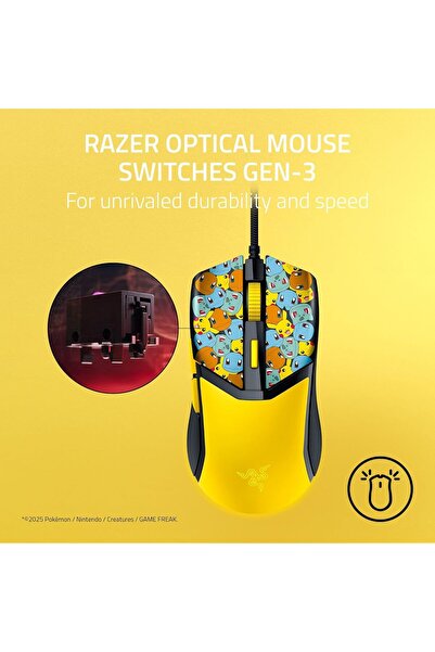 RAZER Cobra Wired Gaming Mouse, Chroma RGB, 58g, 8500 DPI, 6 Buttons — Pokémon