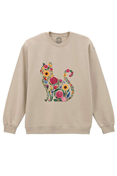 Cu Pisici Bluza printata-Flora Cat, Unisex