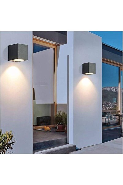 HAMER Single-sided square wall GU10, outdoor lighting