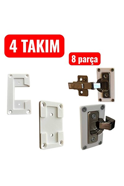 EOZPLAS Menteşe Tamir Onarım Seti Dolap Kapağı Tamir Onarım Kiti