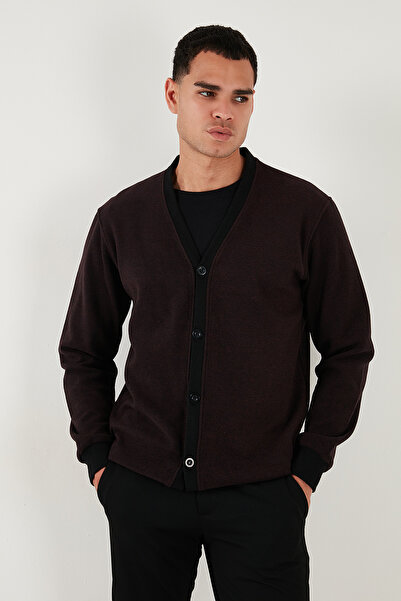 Buratti Cotton Regular Fit Buttoned V-Neck 2-Pack Cardigan Men's Cardigan 456205S2