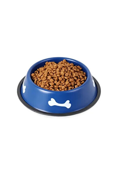 DİNÇ STORE 44 وعاء طعام معدني ملون بتصميم عظمي