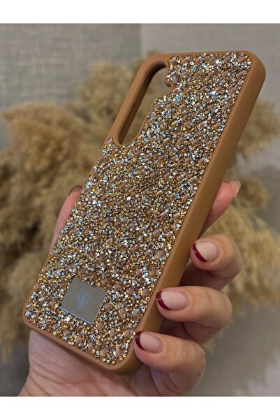 Hatreds Samsung Galaxy A16 Uyumlu Kılıf Kamera Koruma Çıkıntılı Parlak Taşlı Şık Görünümlü Lüx Kapak
