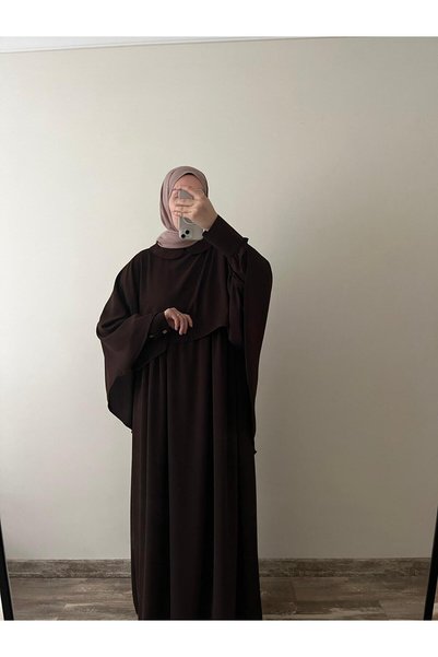 MARDİYE OFFİCİAL Medina Silk Dress with Cape