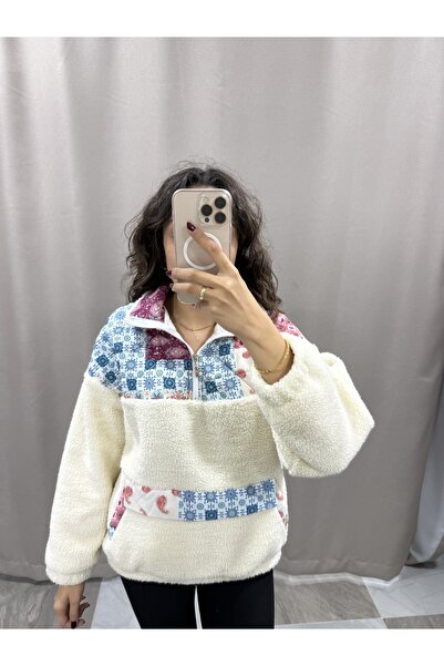 Erge boutique PELUŞ DESENLİ SWEATSHIRT
