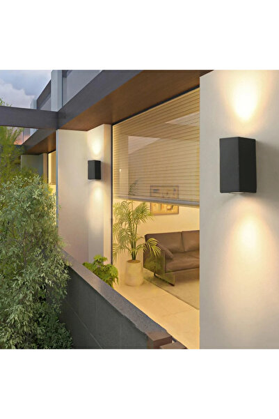 HAMER GU10 double-sided square wall applique, outdoor lighting and lighting