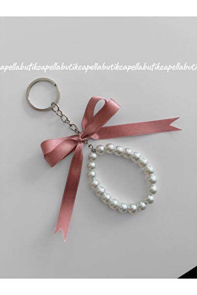 Capella Coquette Aesthetic Bowknot Pinterest Pearl Keychain /Bag Ornament /Bag Charm