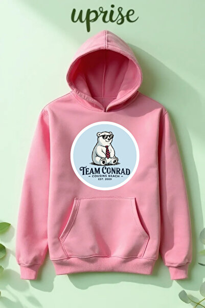 Vordevia سويت شيرت كبير الحجم من القطن المطبوع من Cousins Beach ذو 3 خيوط