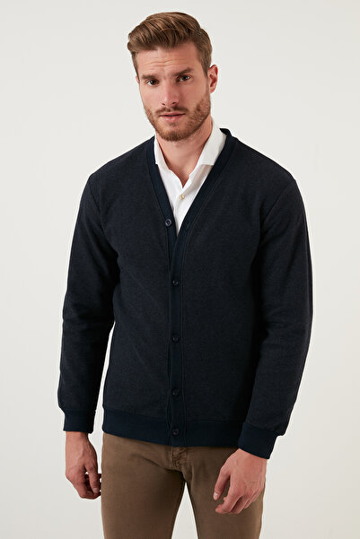 Buratti Cotton Regular Fit Buttoned V-Neck 2-Pack Cardigan Men's Cardigan 456205S2