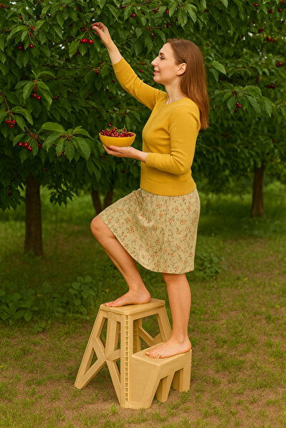 Mim Life Merdiven Basamaklı Katlanır Tank Tabure