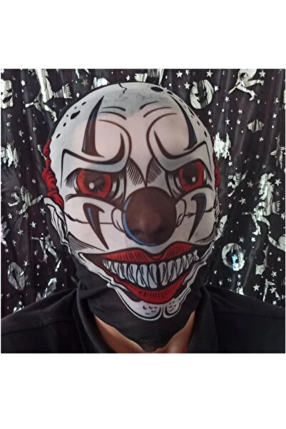 Partifabrik Halloween Horror Mask Transparent Clown Halloween