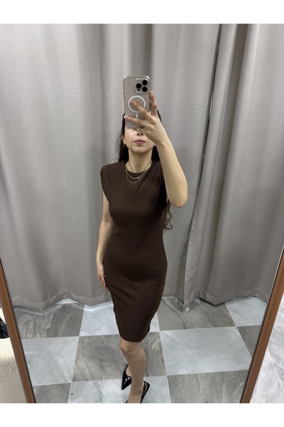 Erge boutique ÇİZGİ DETAY ELBİSE