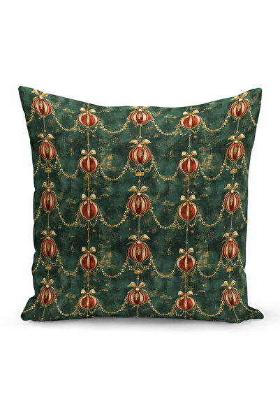 Bertille Home Новогодишна серия Двустранна калъфка за възглавница с цифров пе...