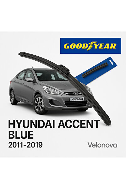 Velonova GOOD YEAR 2’li Set Muz Tipi Silecek Takımı Hyundai Accent Blue 2011-...