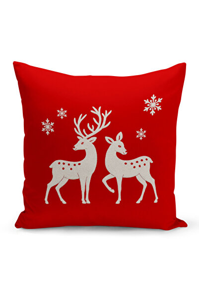 Bertille Home Новогодишна серия Двустранна калъфка за възглавница с цифров пе...