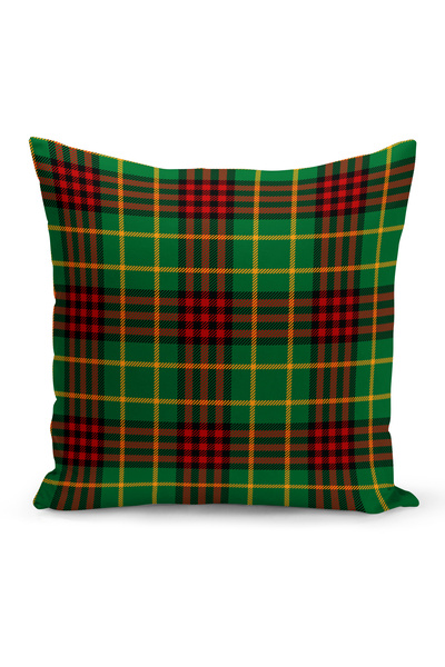 Bertille Home Коледна серия с тартан Двустранен калъф за възглавница с дигита...