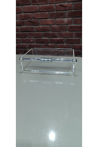 innossa pleksi dekorasyon Silver Plated Handle 5 mm Transparent Plexi Mini Organizer