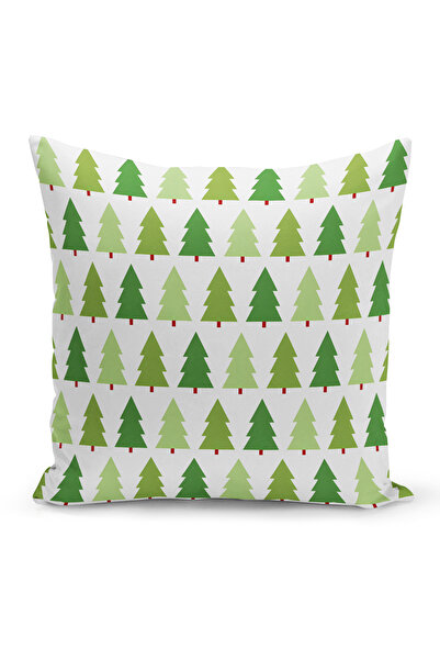 Bertille Home New Year Series Double-Sided Digital Printed Set of 4 Throw Pillow Covers (Christmas Cushion Cover)