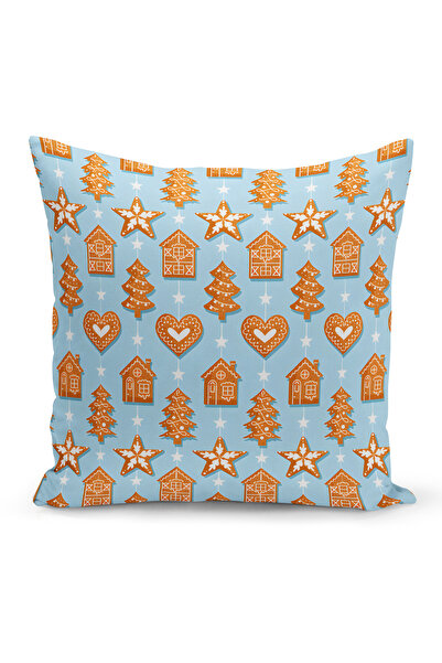 Bertille Home Новогодишна серия Двустранна калъфка за възглавница с цифров пе...