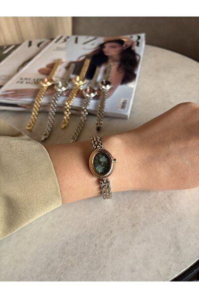 HNF LONDON ساعة لونا البيضاوية للنساء