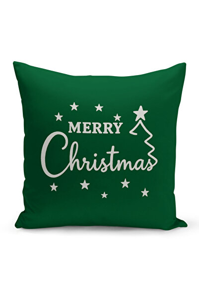 Bertille Home New Year Series Double-Sided Digital Printed Set of 4 Throw Pillow Covers (Christmas Cushion Cover)