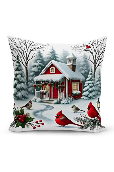 Bertille Home Новогодишна серия Двустранна калъфка за възглавница с цифров пе...