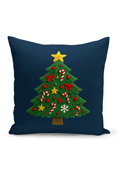 Bertille Home Новогодишна серия Двустранна калъфка за възглавница с цифров пе...