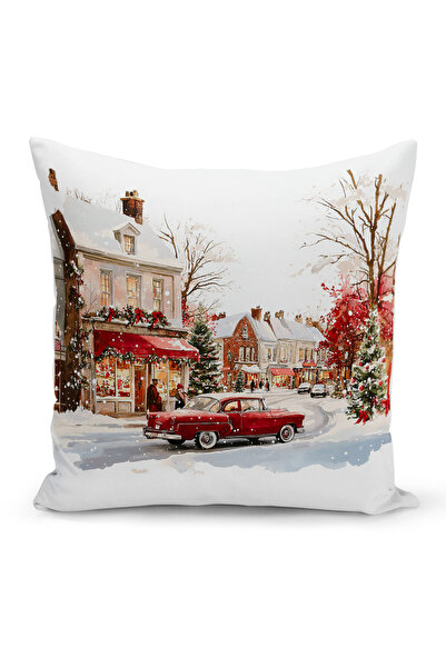 Bertille Home Новогодишна серия Двустранна калъфка за възглавница с цифров пе...