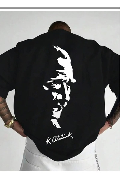 qubo sportswear & company qubo 10KASIM ATATURK Unisex supradimensionat cu imp...