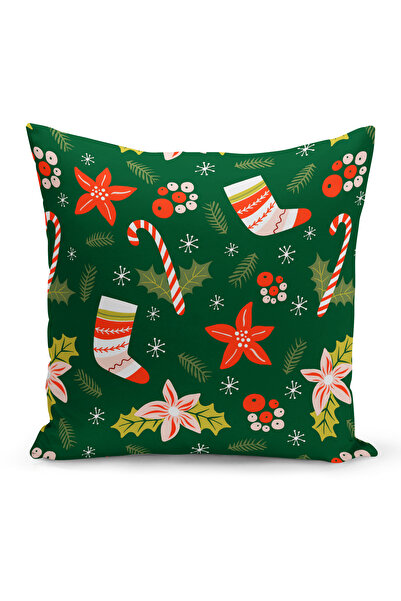 Bertille Home Πρωτοχρονιάτικη Σειρά Διπλής Όψης Ψηφιακή Εκτύπωση Μαξιλαροθήκη...