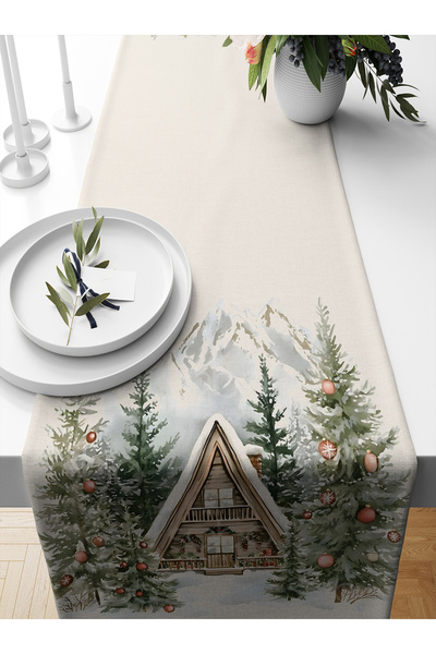 Bertille Home Seria de Anul Nou 140x40 cm Runner imprimat digital (Crăciun)