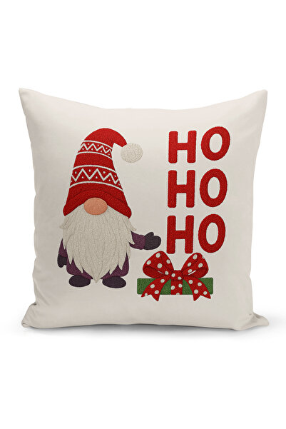 Bertille Home New Year Series Double-Sided Digital Printed Set of 4 Throw Pillow Covers (Christmas Cushion Cover)
