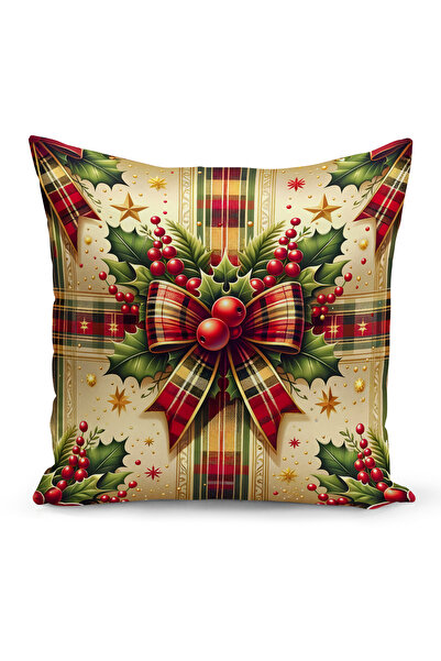 Bertille Home غطاء وسادة مطبوع رقميًا مزدوج الجوانب من سلسلة رأس السنة الجديدة (غطاء لعيد الميلاد وعيد الميلاد)
