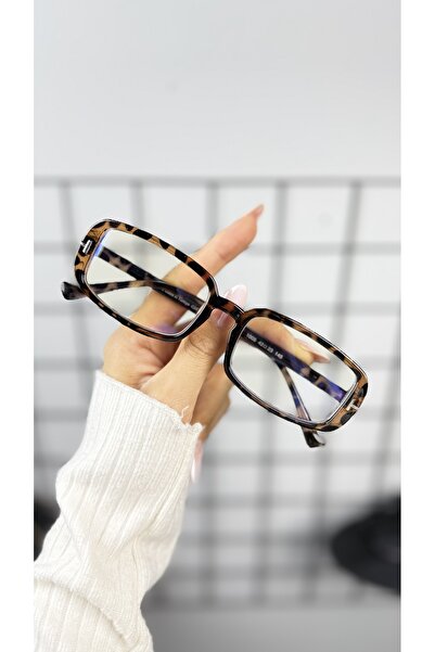 LOOKUP NEW Square Rectangular 42 Ekartman Metal Transparent Women Men Unisex Blue Light Protection Screen Glasses Eyewear