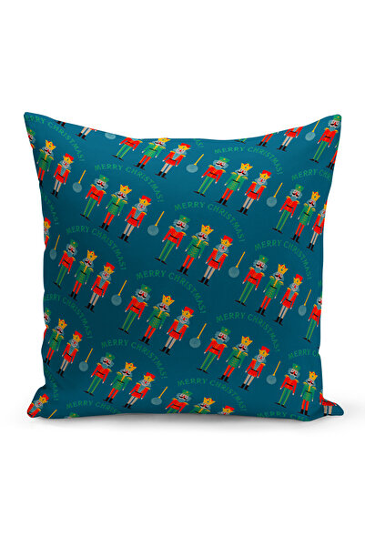Bertille Home Новогодишна серия Двустранна калъфка за възглавница с цифров пе...
