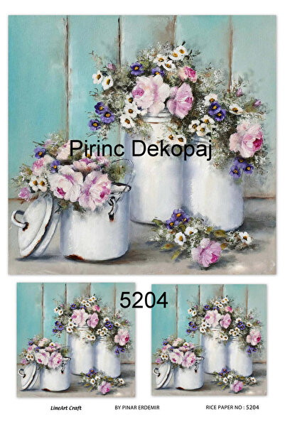 LİNEART ورق ديكور نحاسي رقم: L5204 - 29×42 سم