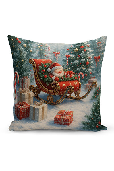 Bertille Home Новогодишна серия Двустранна калъфка за възглавница с цифров пе...