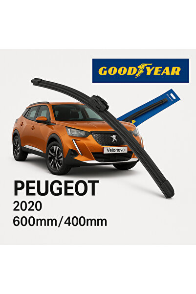 Velonova GOOD YEAR 2’li Set Muz Tipi Silecek Takımı Peugeot 2008 2020-2024 Ön...