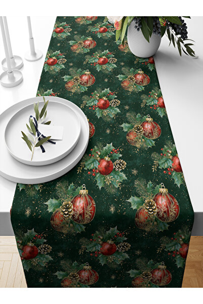 Bertille Home Πρωτοχρονιάτικη σειρά 140x40 cm Digital Printed Runner (Χριστού...