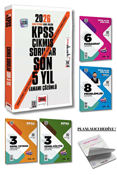 Yargı Yayınları KPSS GYGK SON 5 YIL Çıkmış Sorular Yargı ve 4 Kitapçık Deneme...