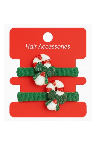 OEM Set 2 elastice de par pentru Craciun, Design Acadele, Ideale pentru Fetit...