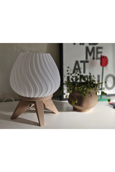 KOÇER AWM Nocta Table Lampshade and Table Lamp (You Can Write the Desired Color)