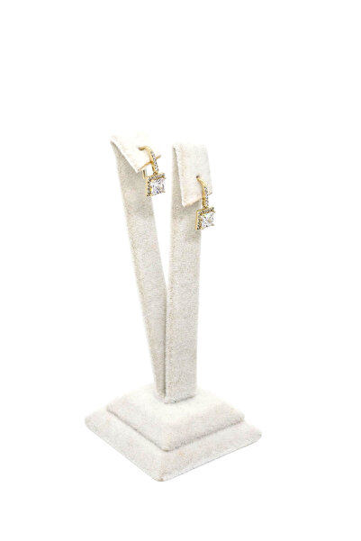 XUPING JEWELRY Pırlanta Model Zirkon Baget Kesim Zarif Sallantılı Küpeler-1.5cm-Kararmaz, Alerji Yapmaz-Ultra Hafif